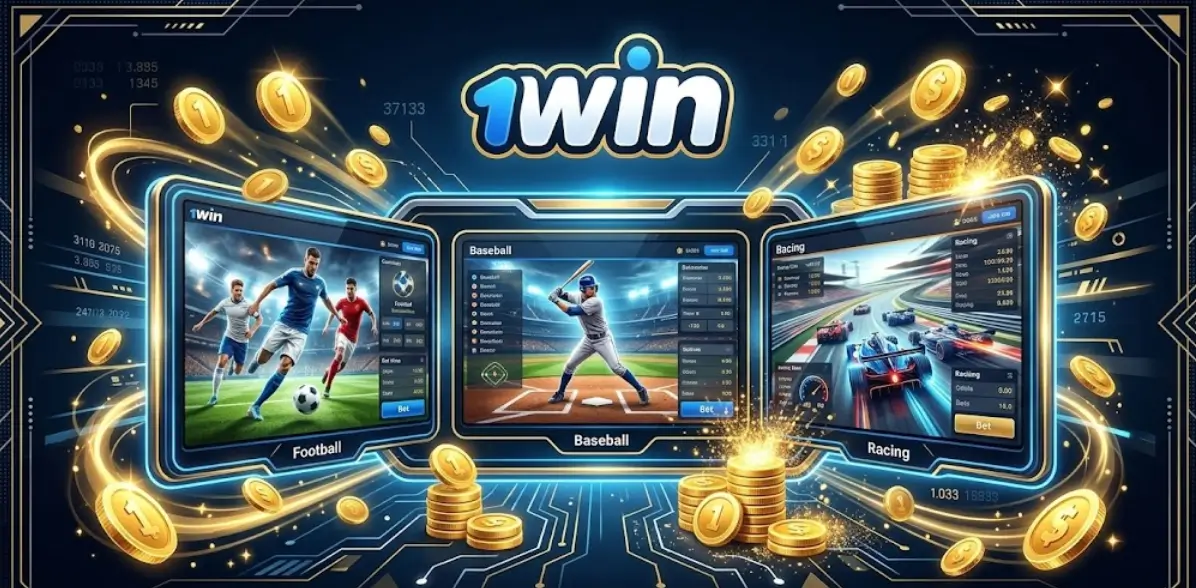 1win վիրտուալ սպորտի բաժինը՝ ֆուտբոլի, բեյսբոլի և ավտոարշավների սիմուլյատորներով 24/7 խաղադրույքների համար: